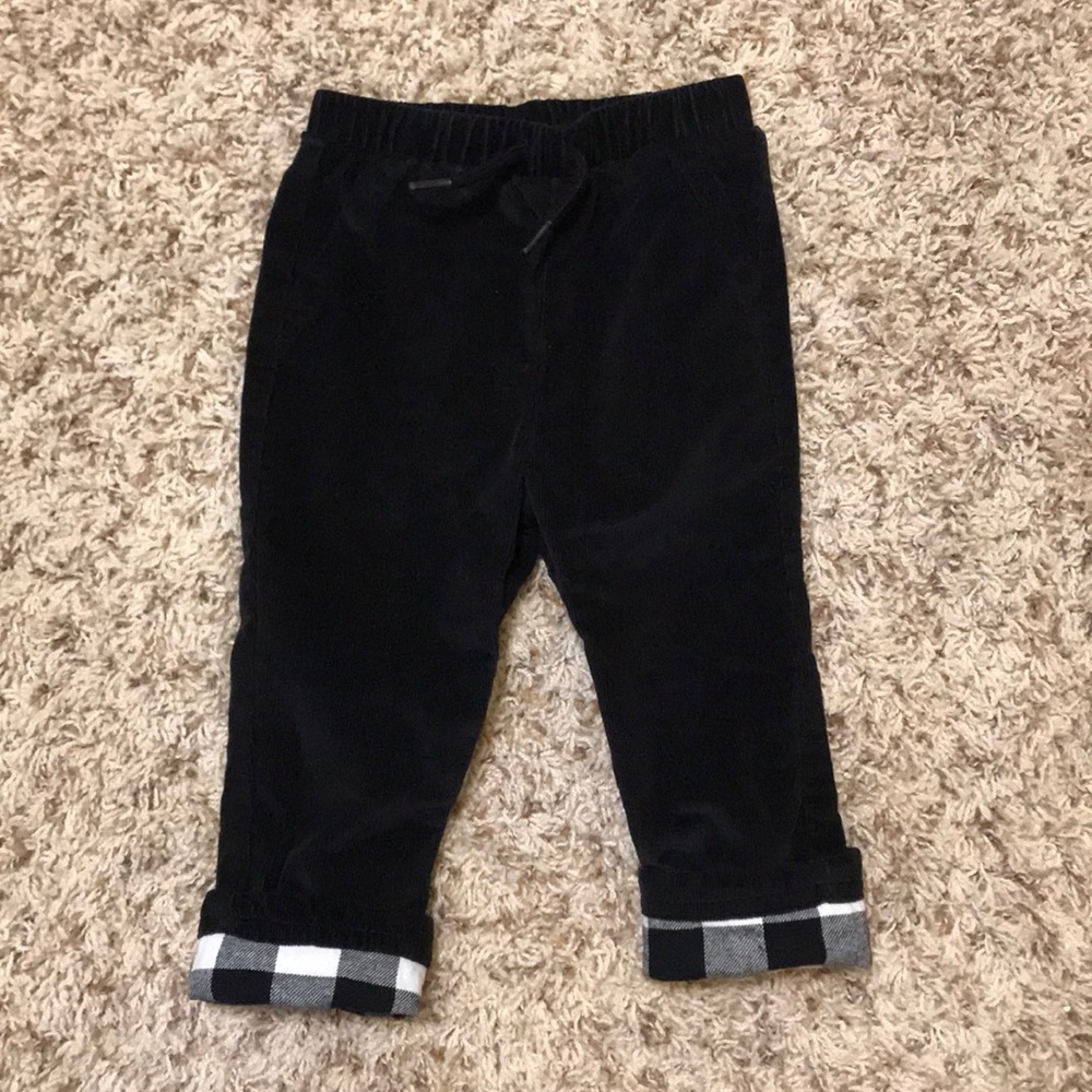 Black corderouy pants